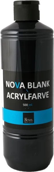 Nova pintura acrílica brillante 500 ml. Negro