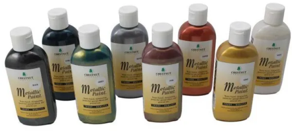Chestnut Pintura Acrílica Colores Metálicos 100 ml - Plata