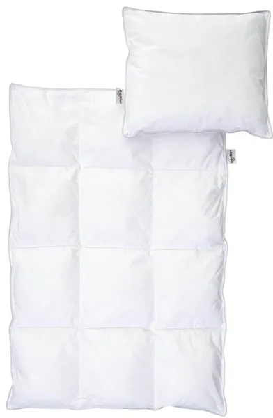 BabyDan Heart Microfiber edredón y almohada para bebé, 67x100/40x45 cm