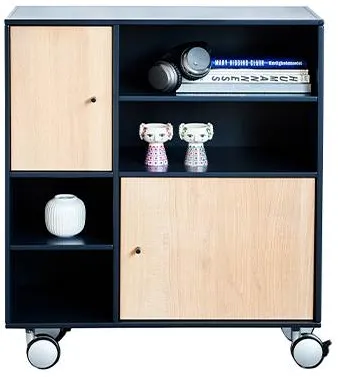 Estantería Kidi Square Classic con ruedas - 34 cm