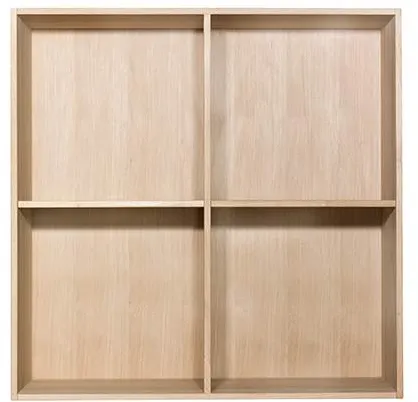 Estantería Kidi - Roble macizo con unión por dedos - Aceitado blanco - 20 cm