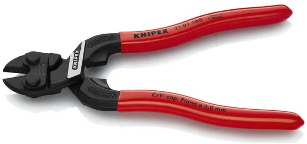 Knipex KNIPEX CoBolt® S Cortador de pernos compacto negro atramentado, recubierto de plástico 160 mm