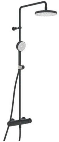 Sistema de ducha Oras Nova Rain, negro mate