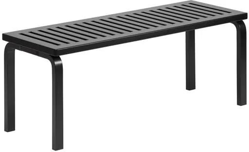 artek 153 Banco Tamaño A L112,5 cm Abedul Negro Lacado