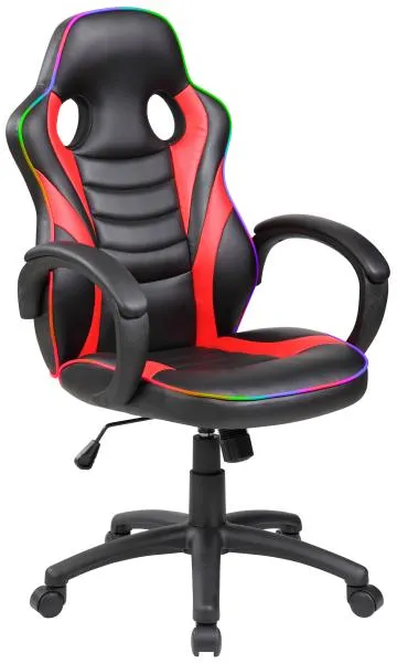 Homeville Exracer Jason LED cuero sintético negro/rojo