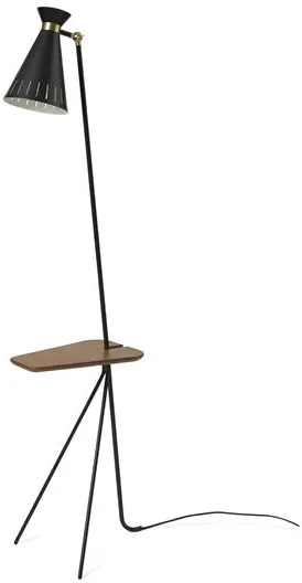 Lámpara de pie Warm Nordic Cone con mesa Black Noir