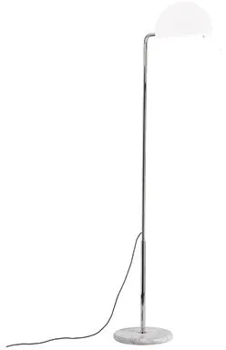 Lámpara de pie DCWéditions Mezzaluna Cromo/Blanco