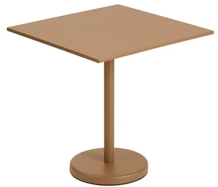 Mesa de Jardín Muuto Linear Steel Café Naranja Quemado 70 X 70 cm