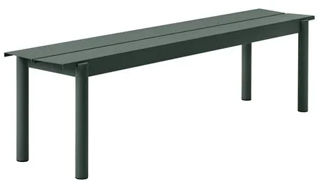 Banco Muuto Linear Steel Verde Oscuro 170 X 34 cm