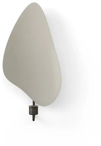 Audo Flambeau Aplique de pared H34 Latón bruñido/Gris