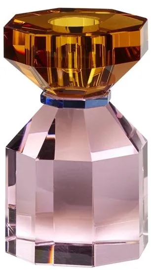 Hübsch Gem Portavelas Naranja/Rosa