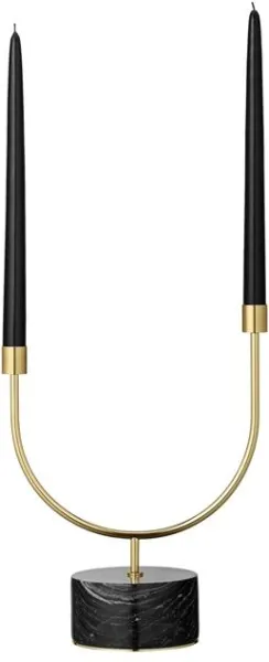 AYTM GRASIL Candelabro Negro/Oro