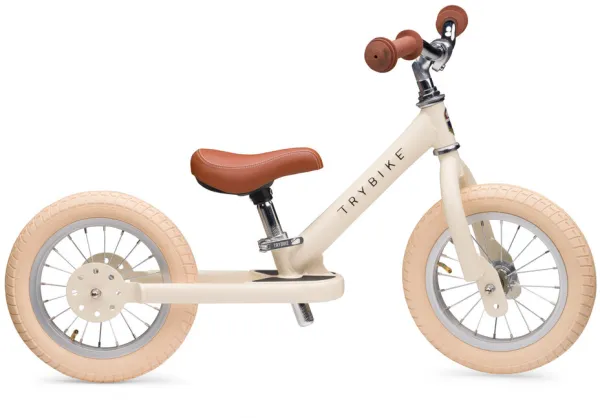 Bicicleta de equilibrio, 2 ruedas, Crema Vintage