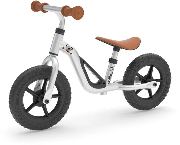 Charlie bicicleta de equilibrio ultraligera plateada