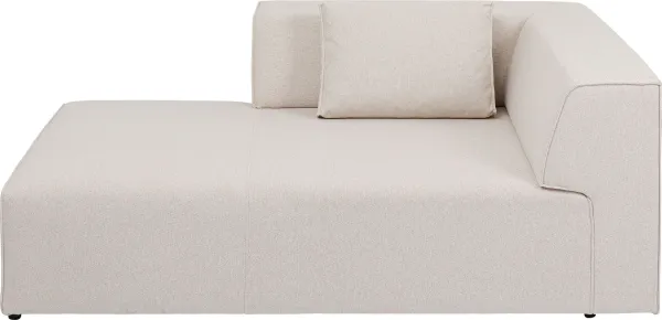 KARE DESIGN Infinity Ottomane Elements Cream Left módulo - crema poliéster y polipropileno
