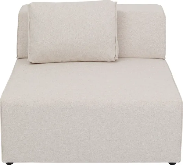 KARE DESIGN Infinity 2-Seater Elements Cream módulo, 100 cm - crema poliéster y polipropileno