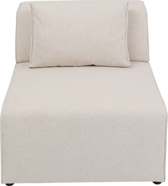 KARE DESIGN Infinity 2-Seater Elements Cream módulo, 80 cm - crema poliéster y polipropileno