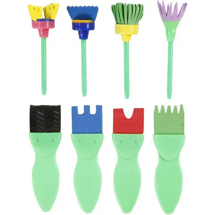 Pinceles de gomaespuma, L: 11-13 cm, A: 30-45 mm, 24 uds./24 pk.