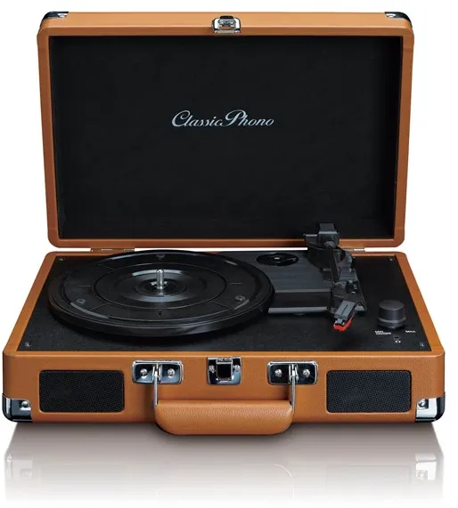 Lenco PHONO TT-10BN - Tocadiscos de maleta con altavoces - Marrón - Pladespiller Brun