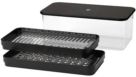RIG-TIG GRATE-IT rallador con recipiente - Negro
