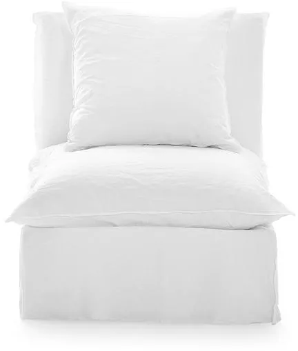 Gervasoni Ghost 06 Sofá modular sin reposabrazos Lino Bianco