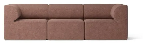 Audo Eave 86 sofá de 3 plazas Configuración 2 Burdeos