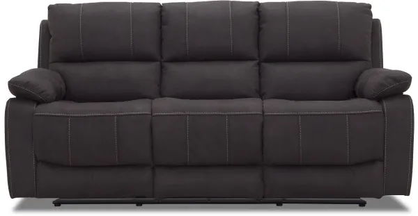 Sofá reclinable HAGA Texas de 3 plazas - tela gris
