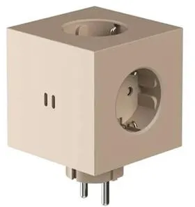 Avolt Square 2 Enchufe Beige