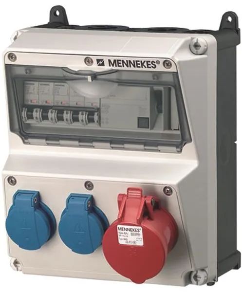 Panel Mennekes AMAXX schuko de 5 polos 16Aol IP44