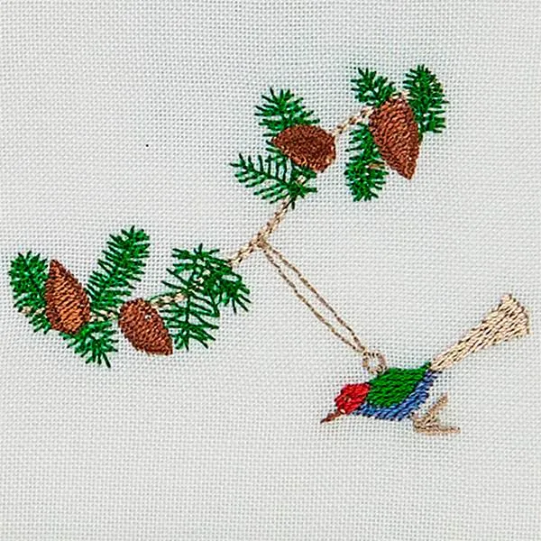 Langkilde & Søn - Servilleta de Navidad con pájaro