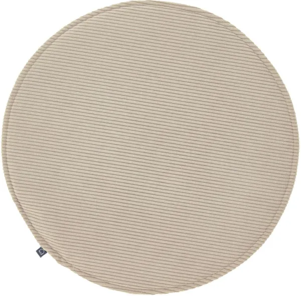 Sora, cojín de asiento para silla de comedor, beige, H2.5x35x35 cm