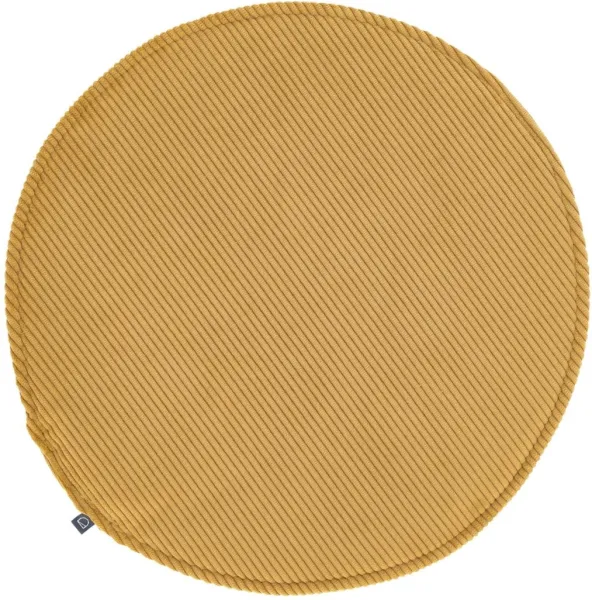 Sora, cojín de asiento para silla de comedor, mostaza, H2.5x35x35 cm