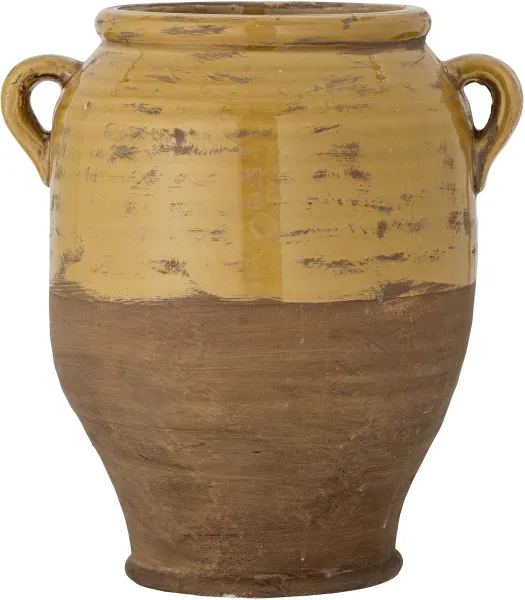 BLOOMINGVILLE Tao maceta decorativa - terracota amarilla (H:32)