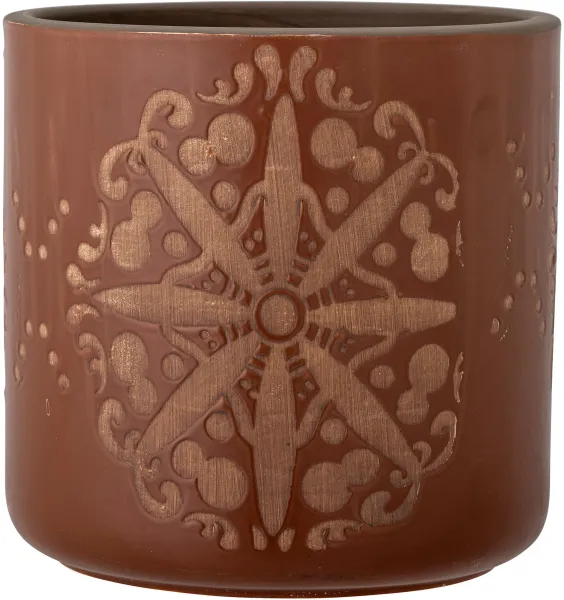 BLOOMINGVILLE Safio Maceta Decorativa, Marrón, Terracota