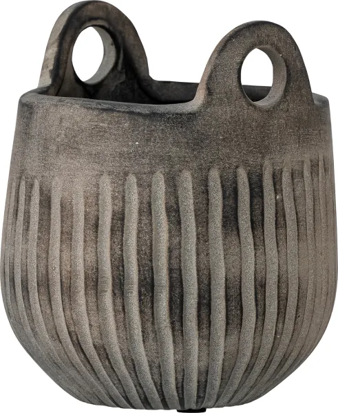 Lagos, Macetero, gris, cerámica