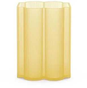 Kartell Okra Jarrón Bajo Amarillo