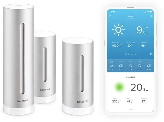 Estación Meteorológica Inteligente Netatmo + Módulo Interior Extra